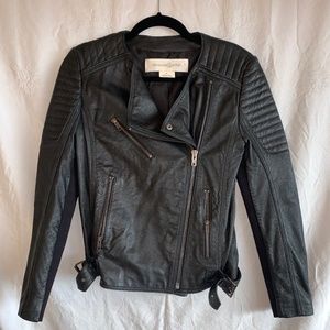 Leather Biker Jacket (TREASURE & BOND) - Size Small